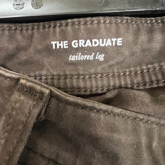 AG The Graduate Tailored Leg Pants Brown 34x32 - Picture 4 of 6